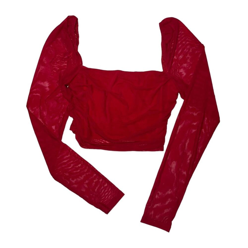 Princess Polly City Lights Long Sleeve Top Red